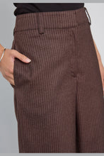 Indlæs billede til gallerivisning CO' COUTURE Sina Pin Wide Pant Dark Brown
