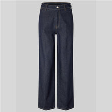 Indlæs billede til gallerivisning SECOND FEMALE Columbus New Denim Trousers Dark Blue Denim
