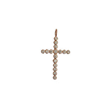 Indlæs billede til gallerivisning PICO COPENHAGEN Cross Crystal Pendant (guld/sølv)
