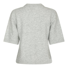 Indlæs billede til gallerivisning NEO NOIR Cunna Knit Blouse Light Grey

