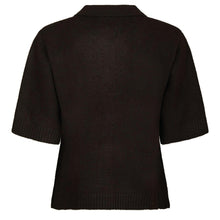 Indlæs billede til gallerivisning NEO NOIR Cunna Knit Blouse Dark Brown
