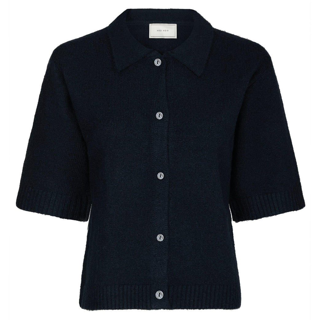 NEO NOIR Cunna Knit Blouse Navy