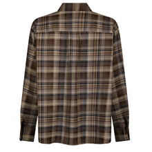 Indlæs billede til gallerivisning NEO NOIR Dalma Flannel Check Shirt Dark Taupe
