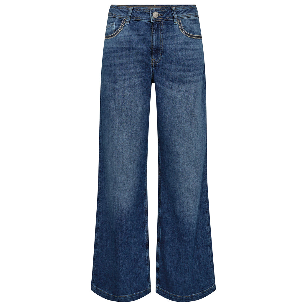 MOS MOSH Dara Deco Jeans Mid Blue