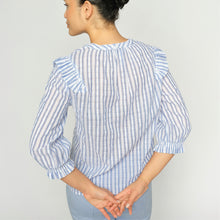 Indlæs billede til gallerivisning MOS MOSH Debby Stripe Shirt Brunnera Blue
