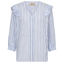 Indlæs billede til gallerivisning MOS MOSH Debby Stripe Shirt Brunnera Blue
