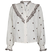 Indlæs billede til gallerivisning NEO NOIR Degas Dot Blouse Off White
