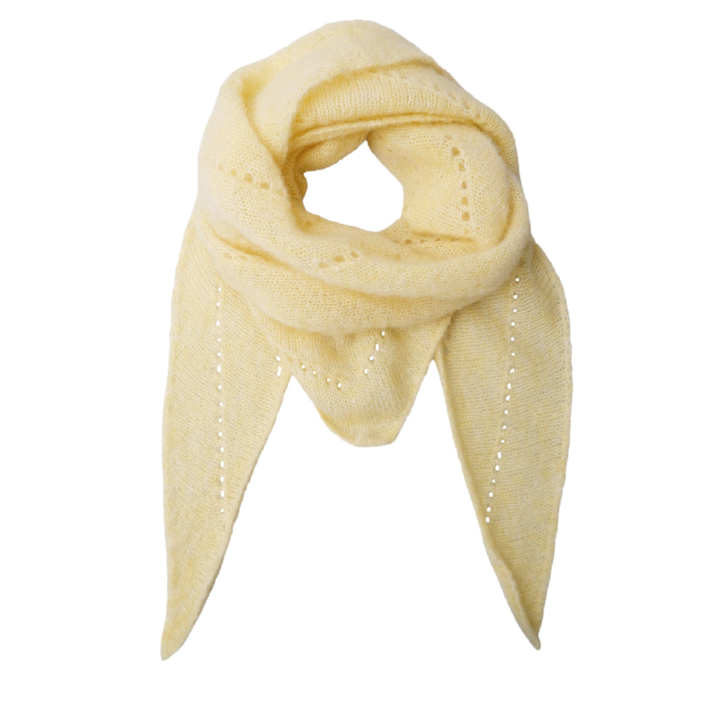 BLACK COLOUR Bcdell Knitted Mini Scarf Pastel Yellow