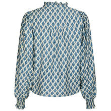 Indlæs billede til gallerivisning NEO NOIR Delsie Print Blouse Smoke Blue
