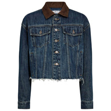Indlæs billede til gallerivisning HAUTE L'AMITIE Denize Crop Denim Jacket Denim Blue
