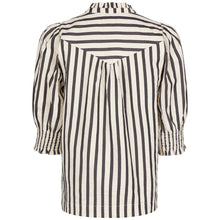 Indlæs billede til gallerivisning NEO NOIR Diana Contrast Stripe Blouse Creme
