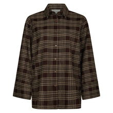 Indlæs billede til gallerivisning NEO NOIR Dita Flannel Check Shirt Brown
