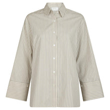Indlæs billede til gallerivisning NEO NOIR Dita Double Stripe Shirt Creme
