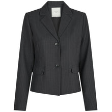 Indlæs billede til gallerivisning NEO NOIR Djarla Pinstripe Blazer Antracit
