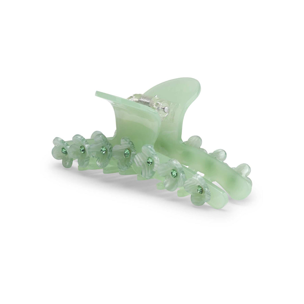 SUI AVA Bright Flower Viola Clip Pistacchio