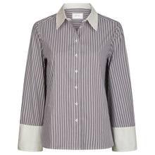 Indlæs billede til gallerivisning NEO NOIR Dranila Stripe Shirt Brown
