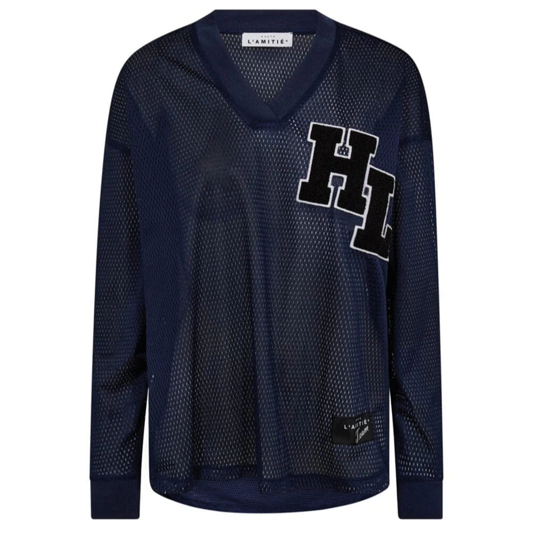 HAUTE L'AMITIE Drift Blouse Navy