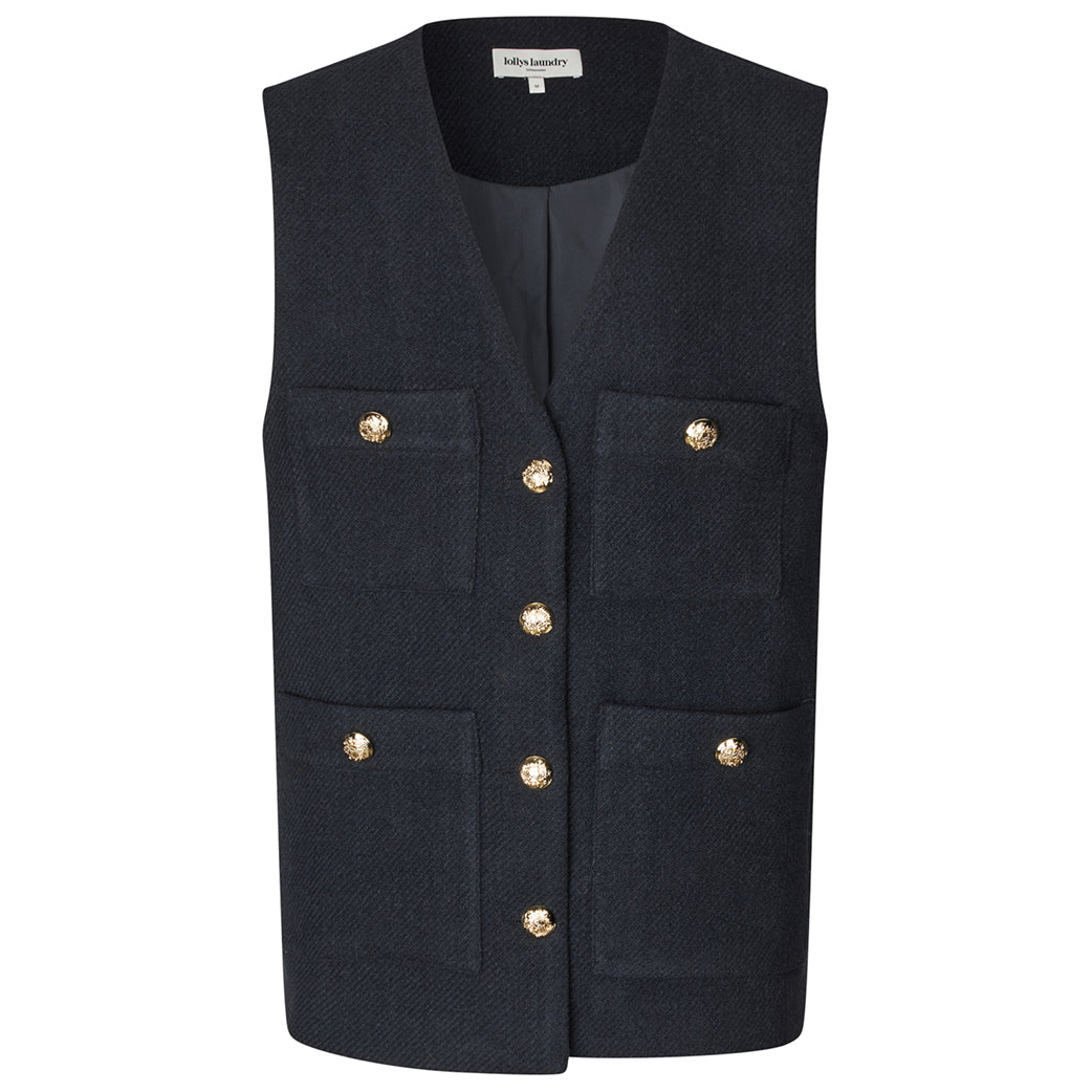 LOLLYS LAUNDRY Edel Vest Dark Navy