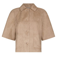 Indlæs billede til gallerivisning NEO NOIR Editta Faux Suede Jacket Sand
