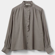 Indlæs billede til gallerivisning SOFIE SCHNOOR Edna Frilled Shirt Stone Grey
