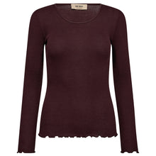 Indlæs billede til gallerivisning MOS MOSH Elaine O-ls Seamless Tee Fudge
