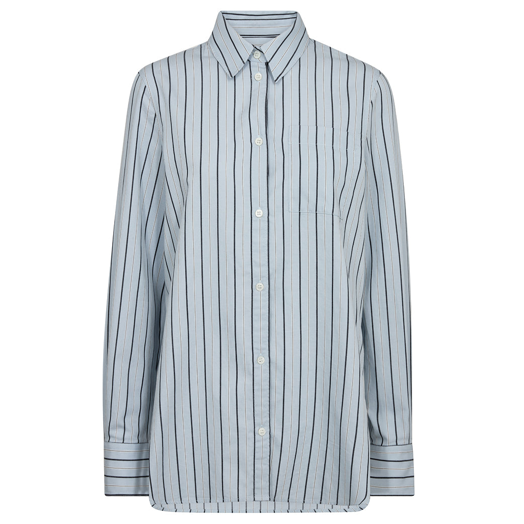 MOS MOSH Elinda Stripe Shirt Celestial Blue