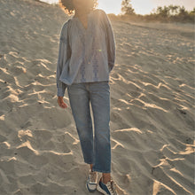 Indlæs billede til gallerivisning MOS MOSH Elly Kyoto Jeans Mid Ankle Blue
