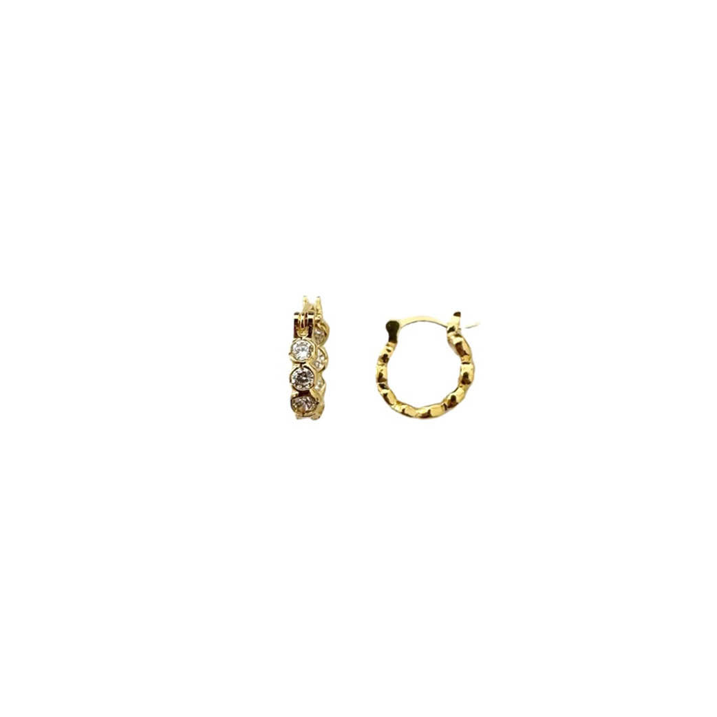 PICO COPENHAGEN Elva Crystal Petit Hoops