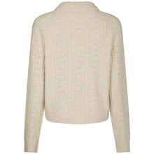 Indlæs billede til gallerivisning NEO NOIR Emelie Knit Cardigan Ivory
