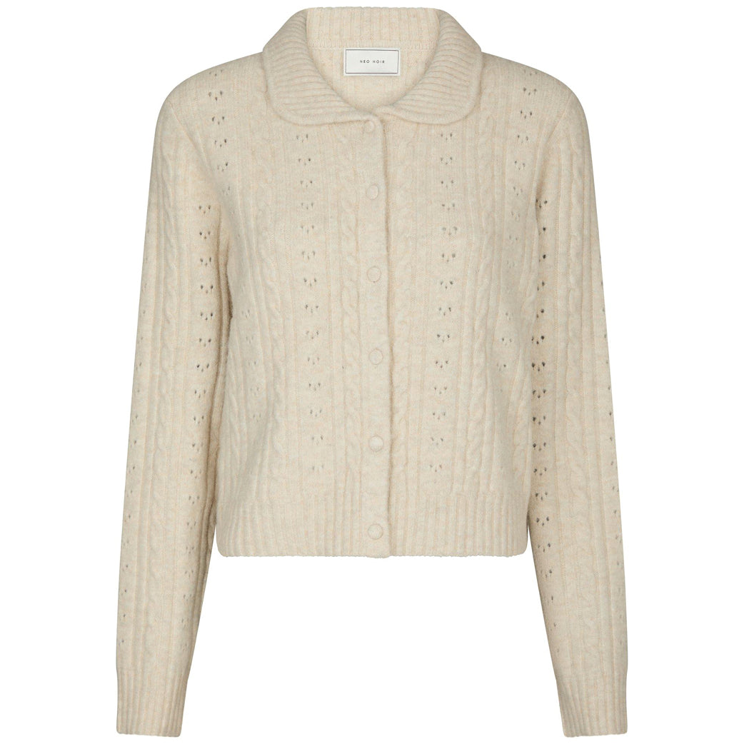 NEO NOIR Emelie Knit Cardigan Ivory