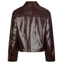 Indlæs billede til gallerivisning NEO NOIR Emilia Patent Jacket Burgundy
