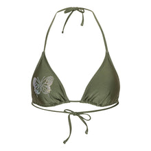 Indlæs billede til gallerivisning SUI AVA Butterfly Bikini Top Army
