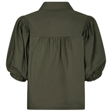 Indlæs billede til gallerivisning NEO NOIR Etta Poplin Shirt Army
