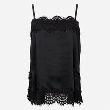 Indlæs billede til gallerivisning BLACK COLOUR Bcevie Lace Strap Top Sort
