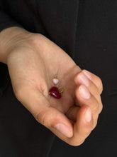 Indlæs billede til gallerivisning PICO COPENHAGEN Amore Heart Pendant Wine
