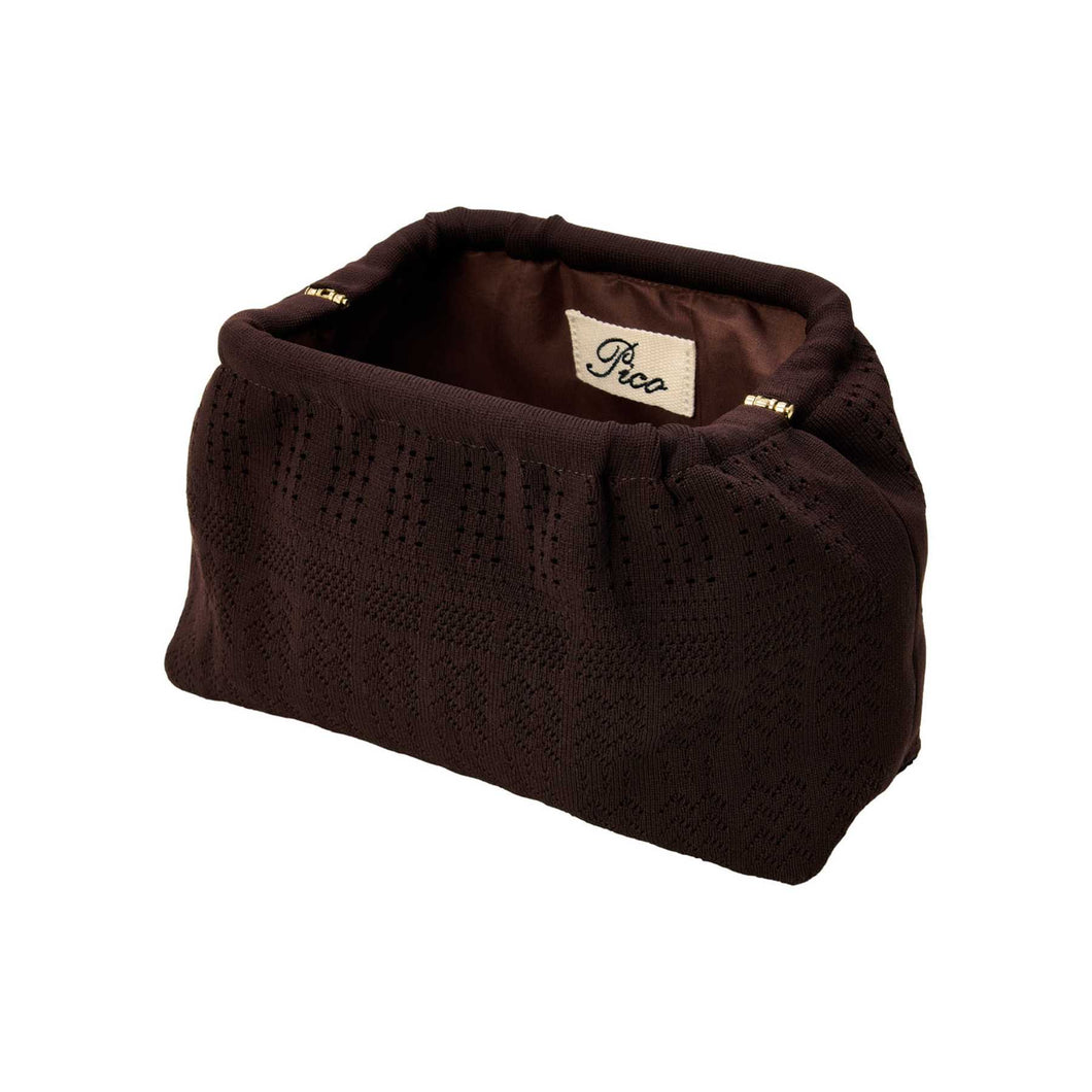 PICO COPENHAGEN Rosalia Clutch Chocolate
