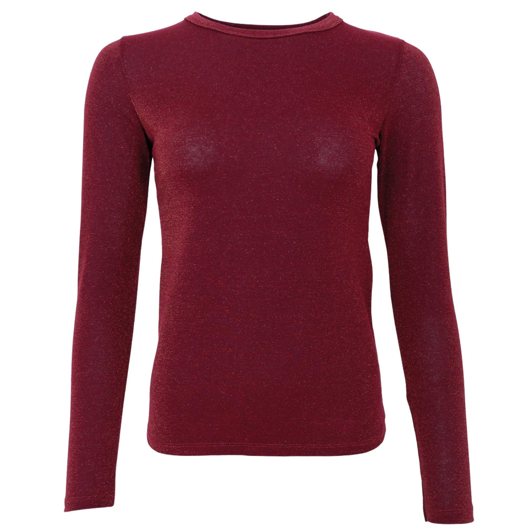 BLACK COLOUR Bcfaye Lurex Blouse Plum