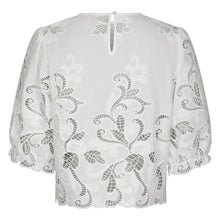 Indlæs billede til gallerivisning NEO NOIR Fia Embroidery Blouse White
