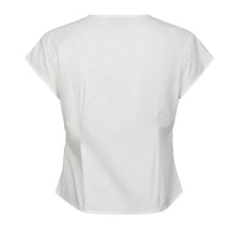 Indlæs billede til gallerivisning NEO NOIR Fidi Poplin Top Hvid
