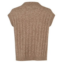 Indlæs billede til gallerivisning LOLLYS LAUNDRY Finn Knit Vest Camel
