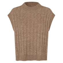 Indlæs billede til gallerivisning LOLLYS LAUNDRY Finn Knit Vest Camel
