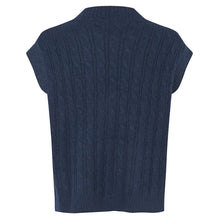Indlæs billede til gallerivisning LOLLYS LAUNDRY Finn Knit Vest Dark Navy
