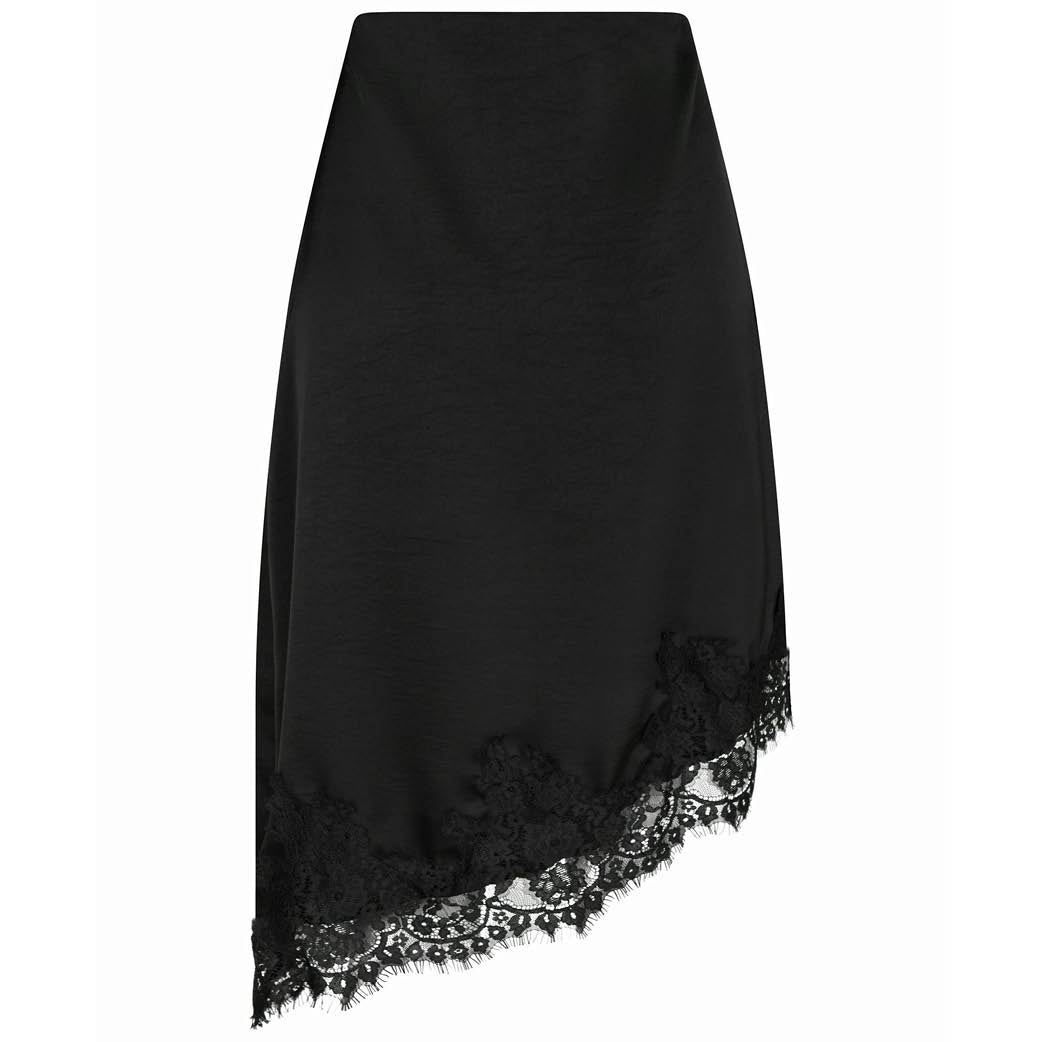 NEO NOIR Fiora Lace Skirt Black