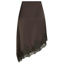 Indlæs billede til gallerivisning NEO NOIR Fiora Lace Skirt Dark Brown
