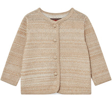 Indlæs billede til gallerivisning HEYANNO Flow Knit Jacket Beige Melange
