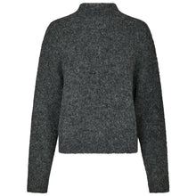 Indlæs billede til gallerivisning NEO NOIR Paulina Fluffy Knit Blouse Antracit
