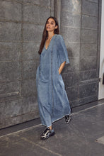 Indlæs billede til gallerivisning HAUTE L&#39;AMITIE Denim Raw Hem Dress Denim Blue
