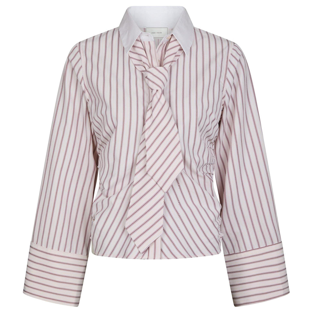 NEO NOIR Francesca Stripe Shirt Rose