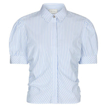 Indlæs billede til gallerivisning NEO NOIR Frannie Stripe Shirt White/Light Blue
