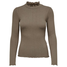 Indlæs billede til gallerivisning JDY Fransiska Ls Hi-Neck Top Walnut
